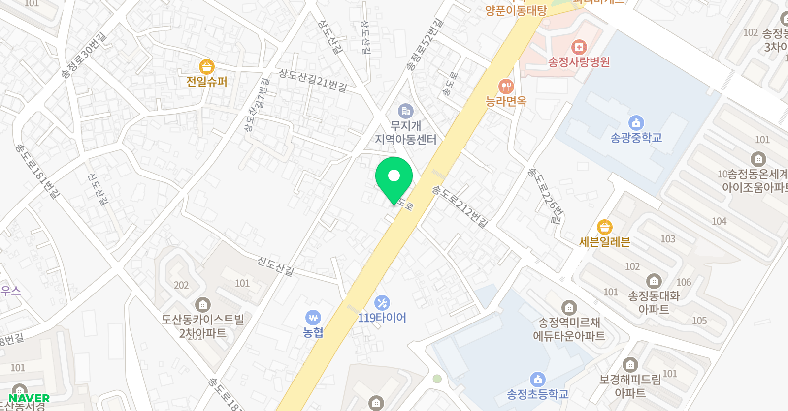 빛샘 수학교습소 위치