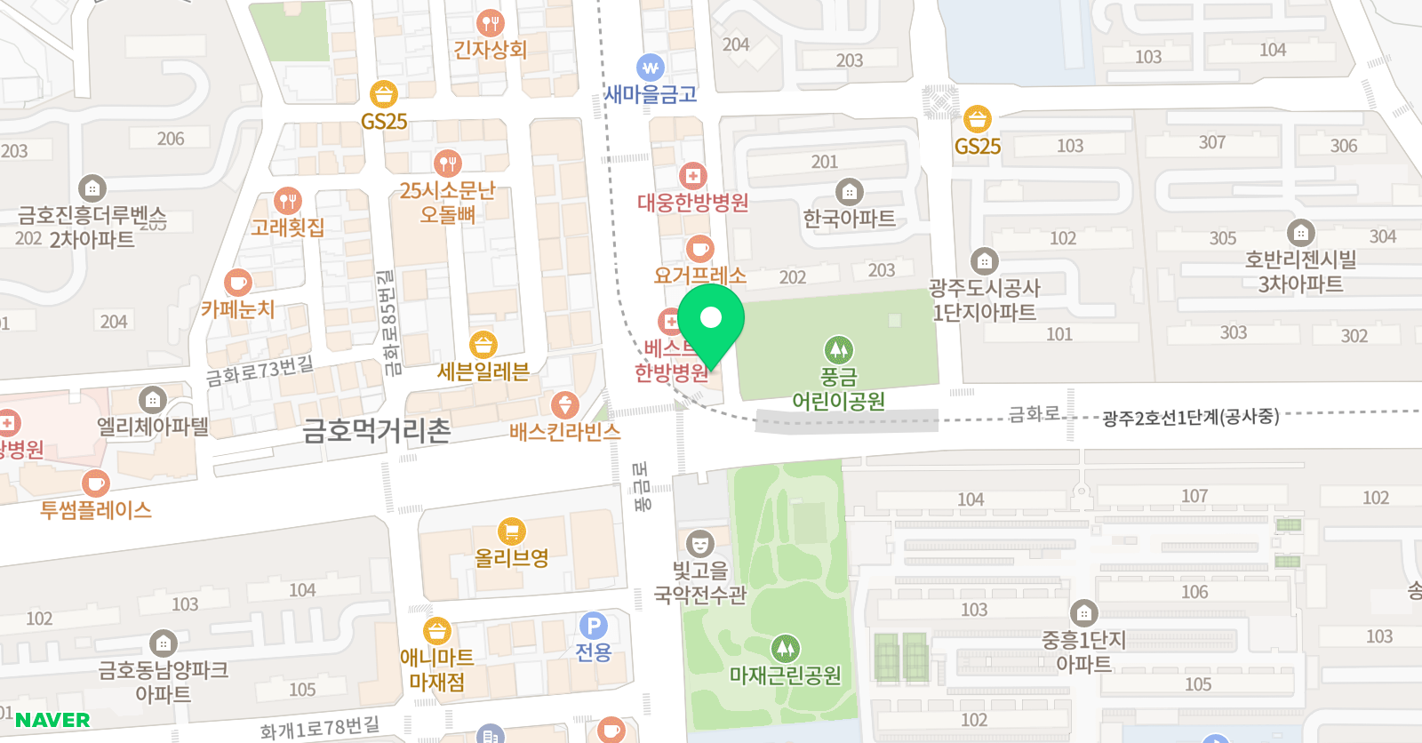티엔씨 학원 위치