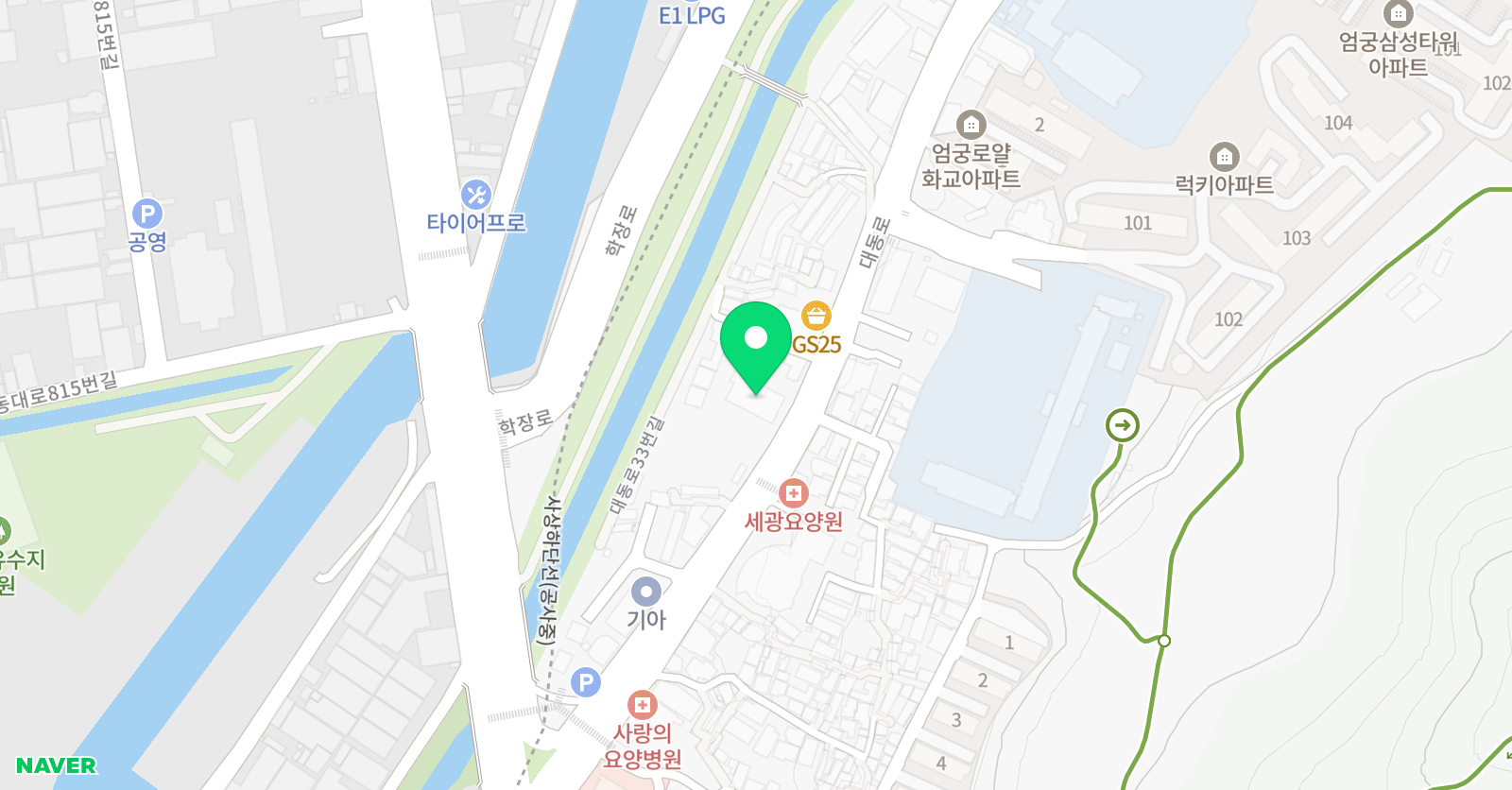 한상운풋볼스튜디오 2호점 위치