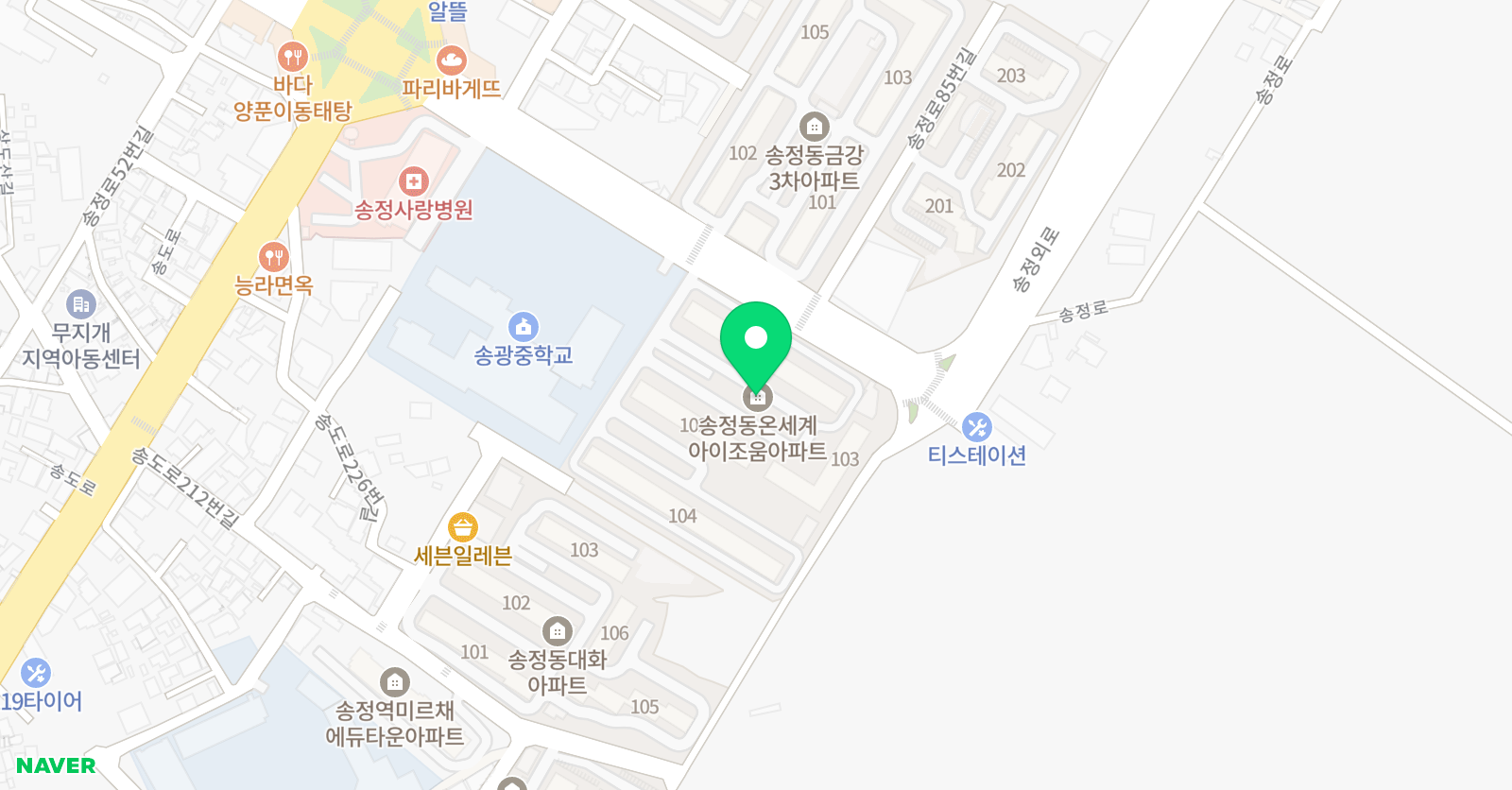 피아노바움 학원 위치