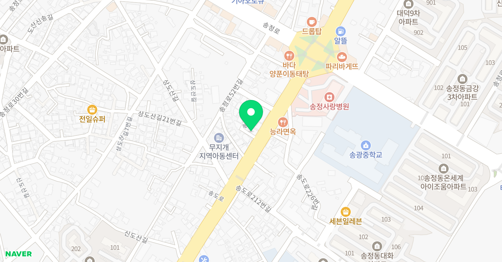 조상훈 수학 송정센터 위치