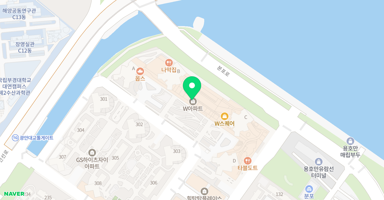 W 아트미술학원 위치