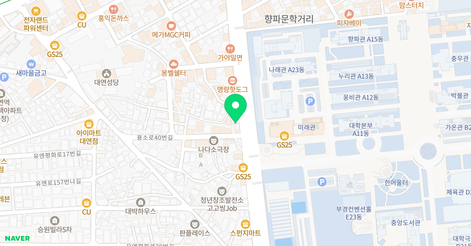 96마일 베이스볼스쿨 위치