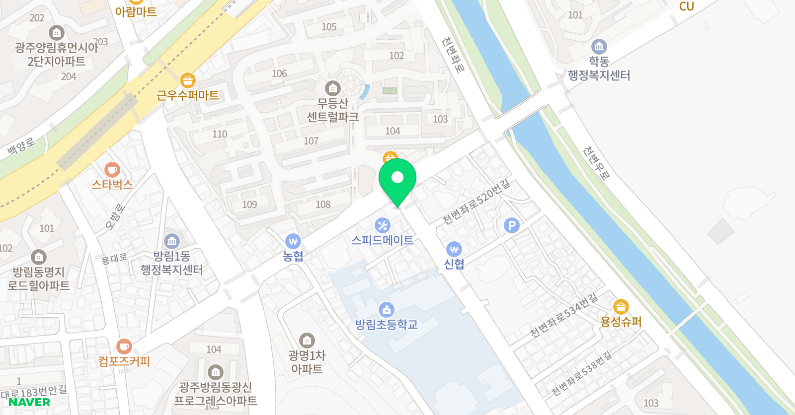 윤선생 영어숲 방림센터 위치