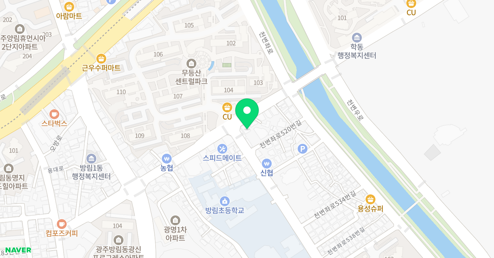 위즈 영어수학학원 위치