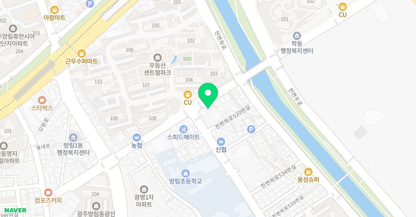 생각정원 독서논술학원 위치