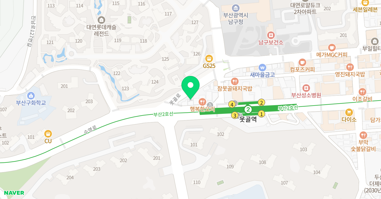 큰 수학 위치