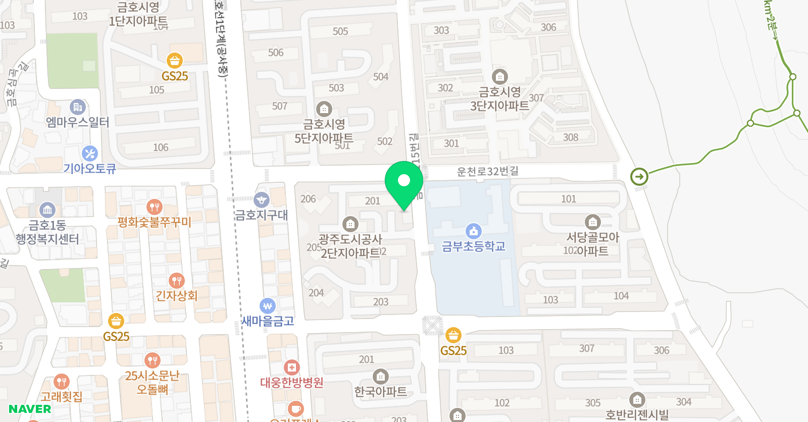 한우리 독서토론논술 금부교습소 위치