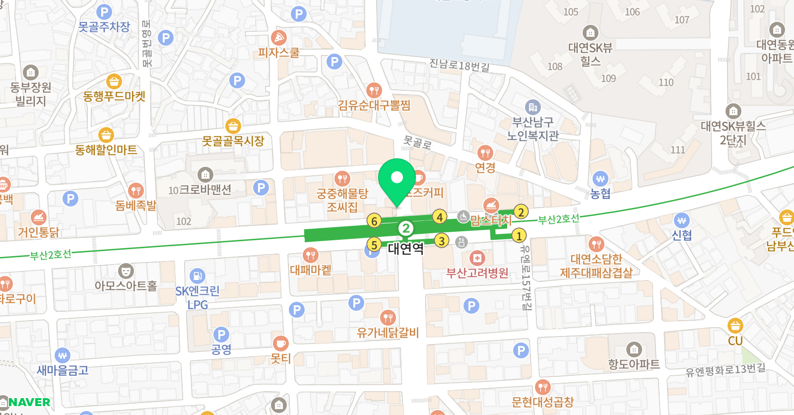 오름수학학원 위치