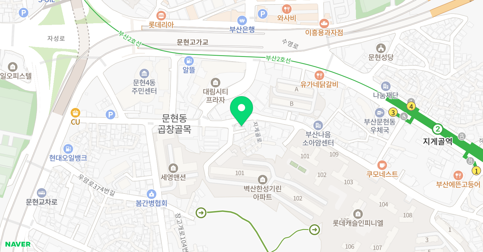 참길 학원 위치