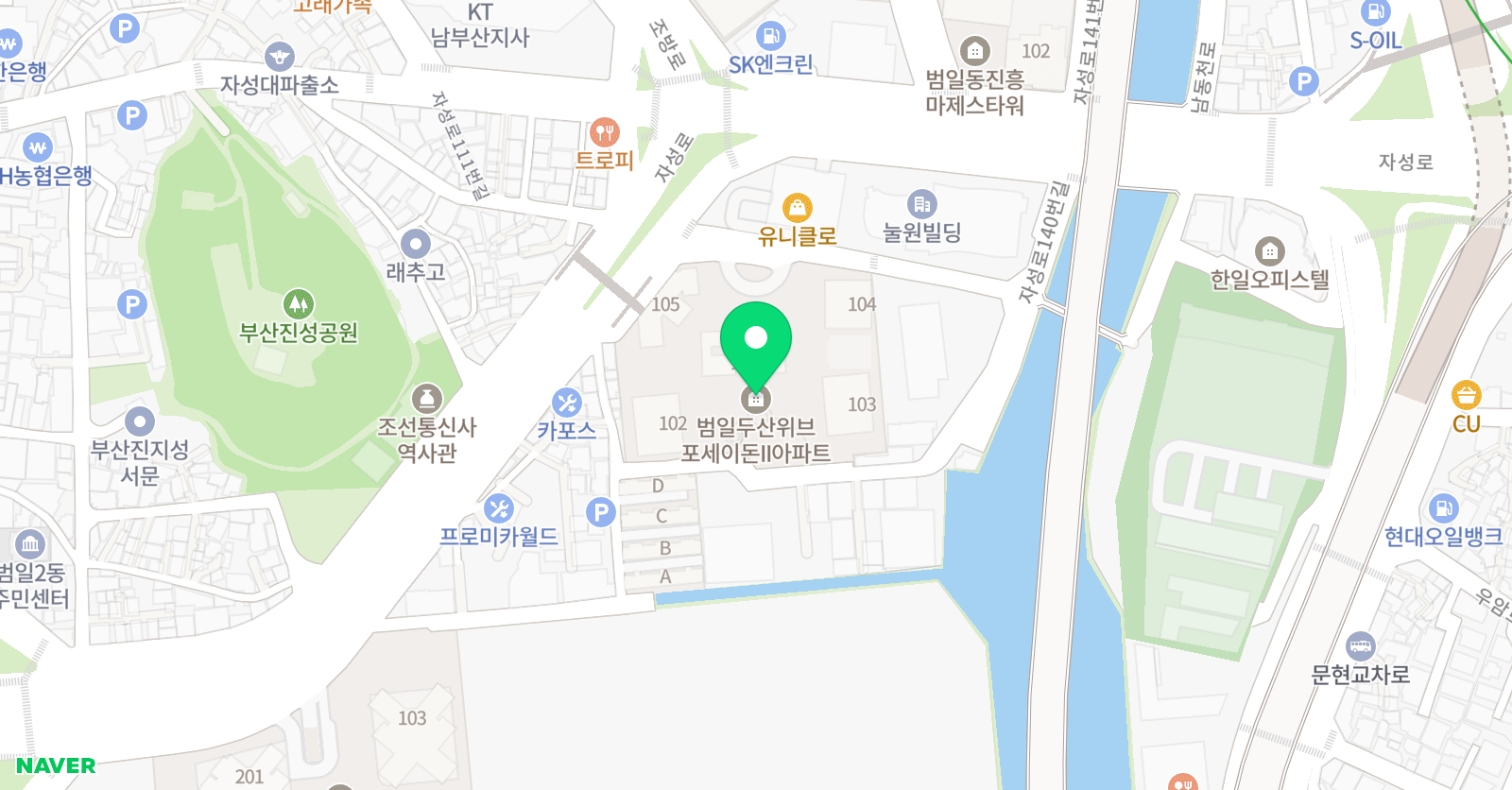 몬스터매스 교육원 부산동구 위치