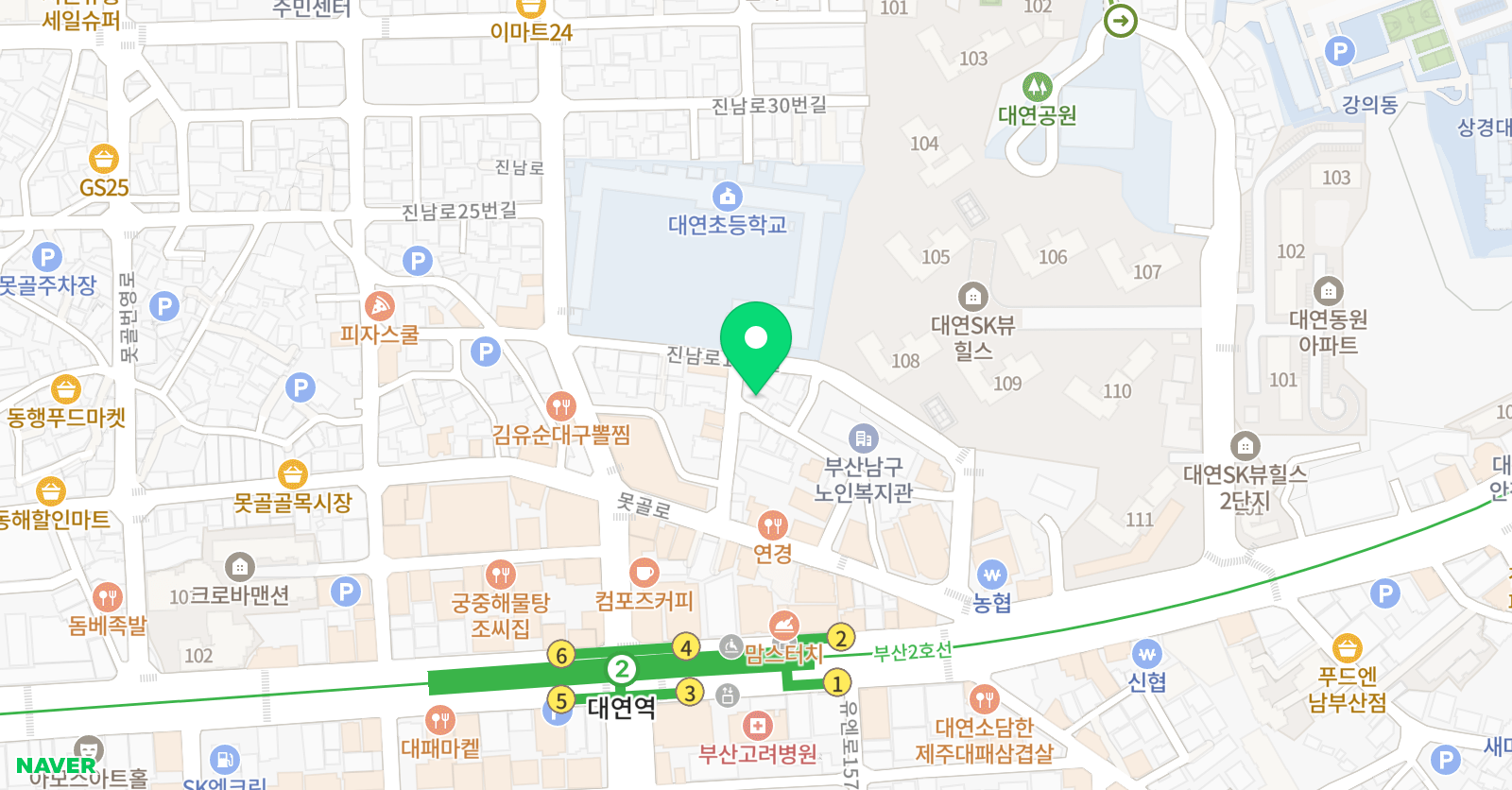 스마트해법 수학 대연초점 위치