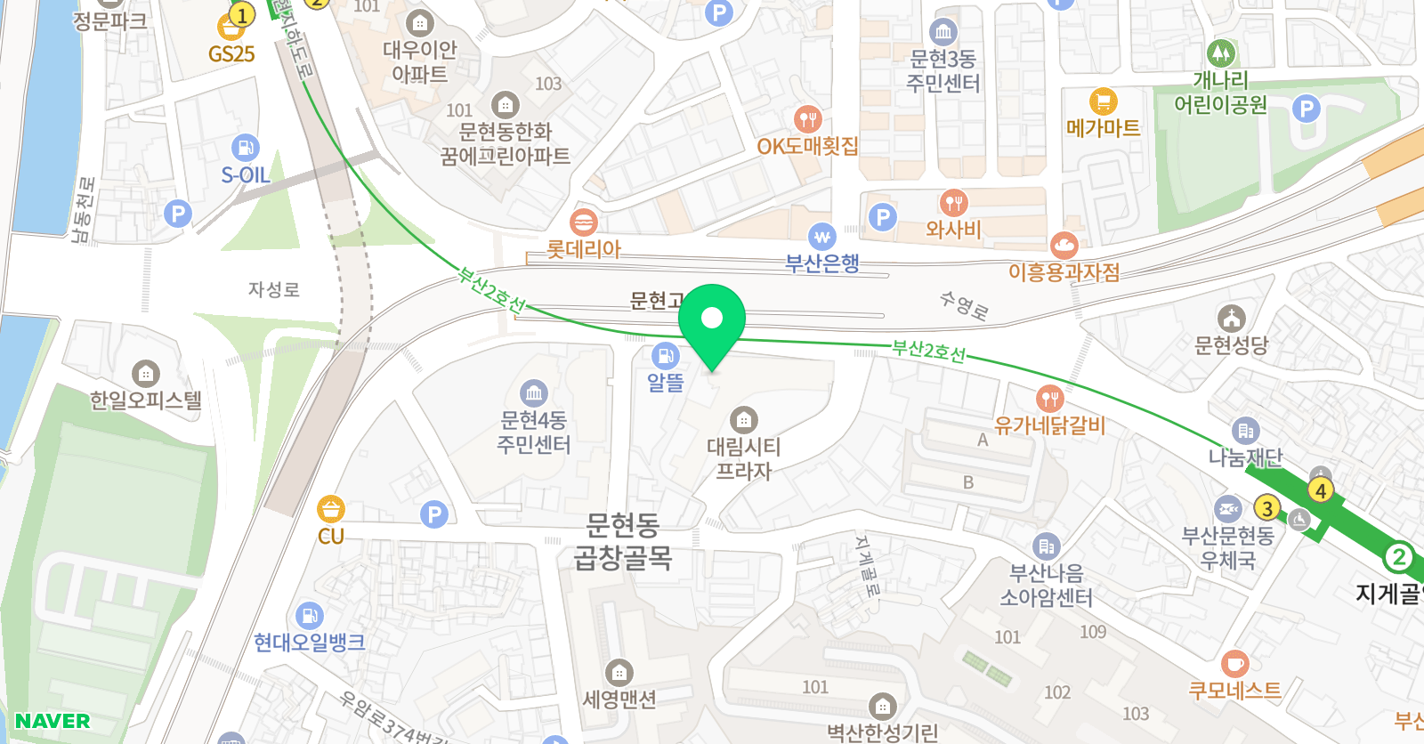 칸타빌레예능 음악학원 위치