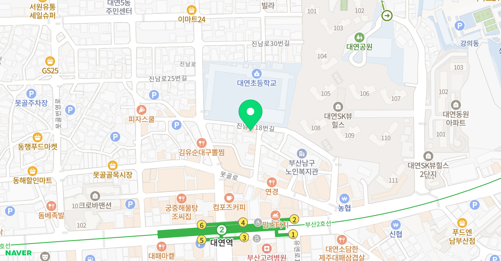 박동원 태권도장 위치