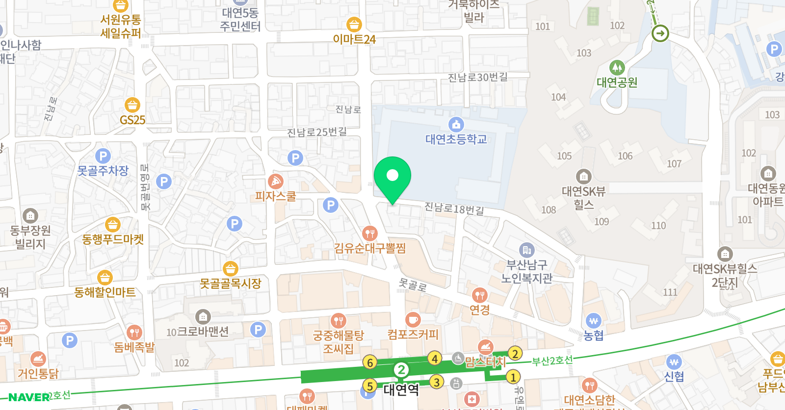 삼성 영어 대연 어학원 위치