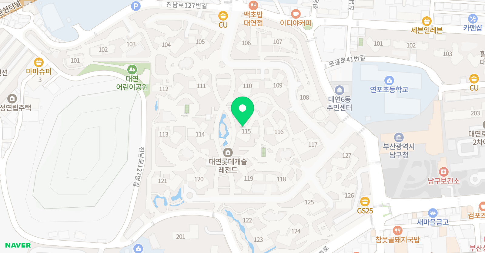 기탄사고력교실 대연 롯데레전드교실 위치