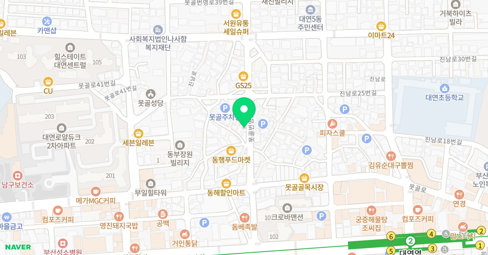 상봉 학원 위치