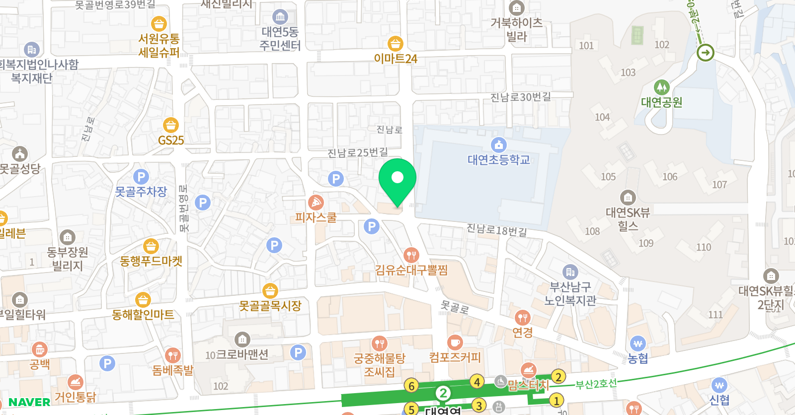 꽃노랑그림 미술교습소 위치