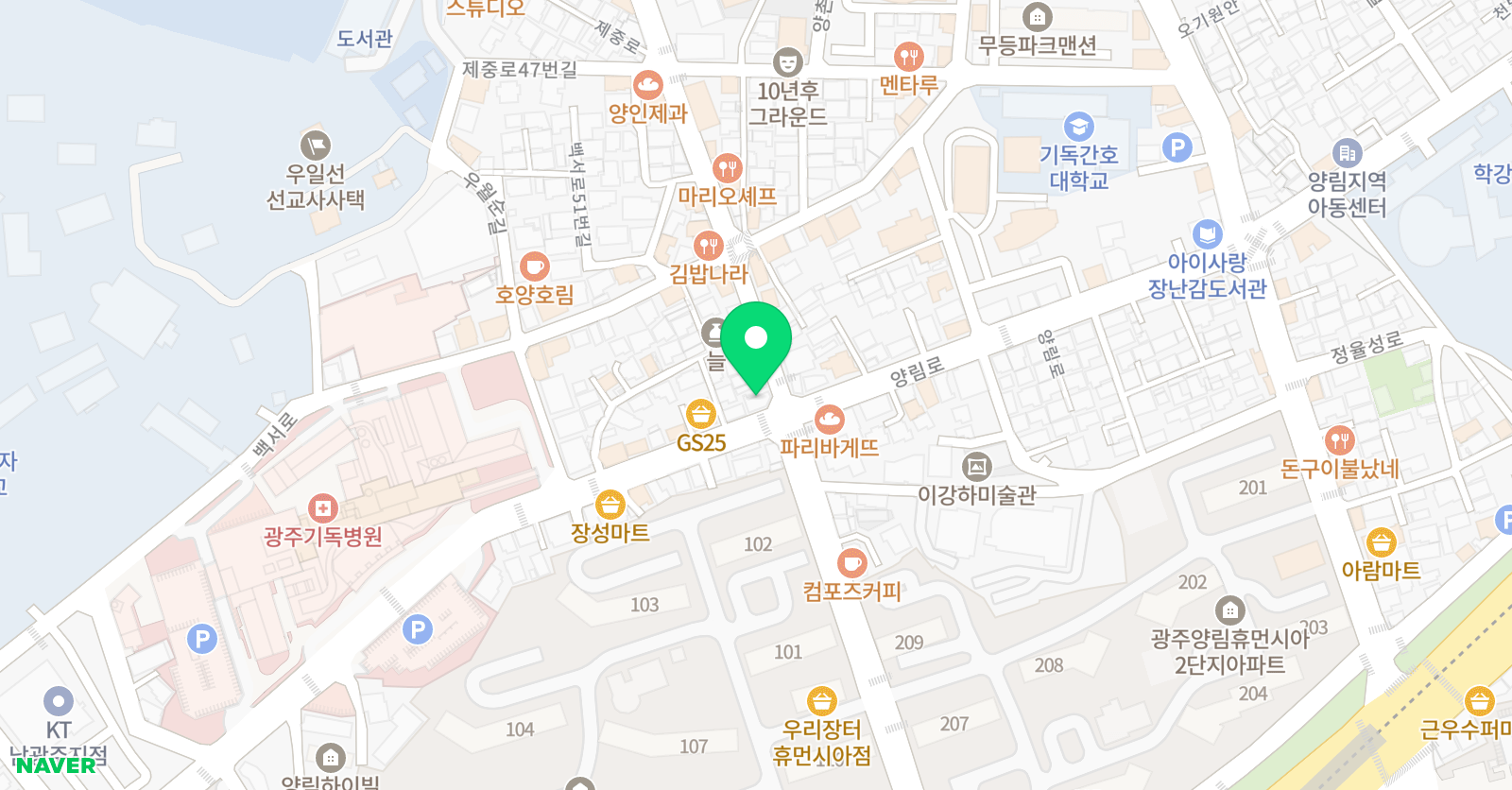예닮 음악학원 위치