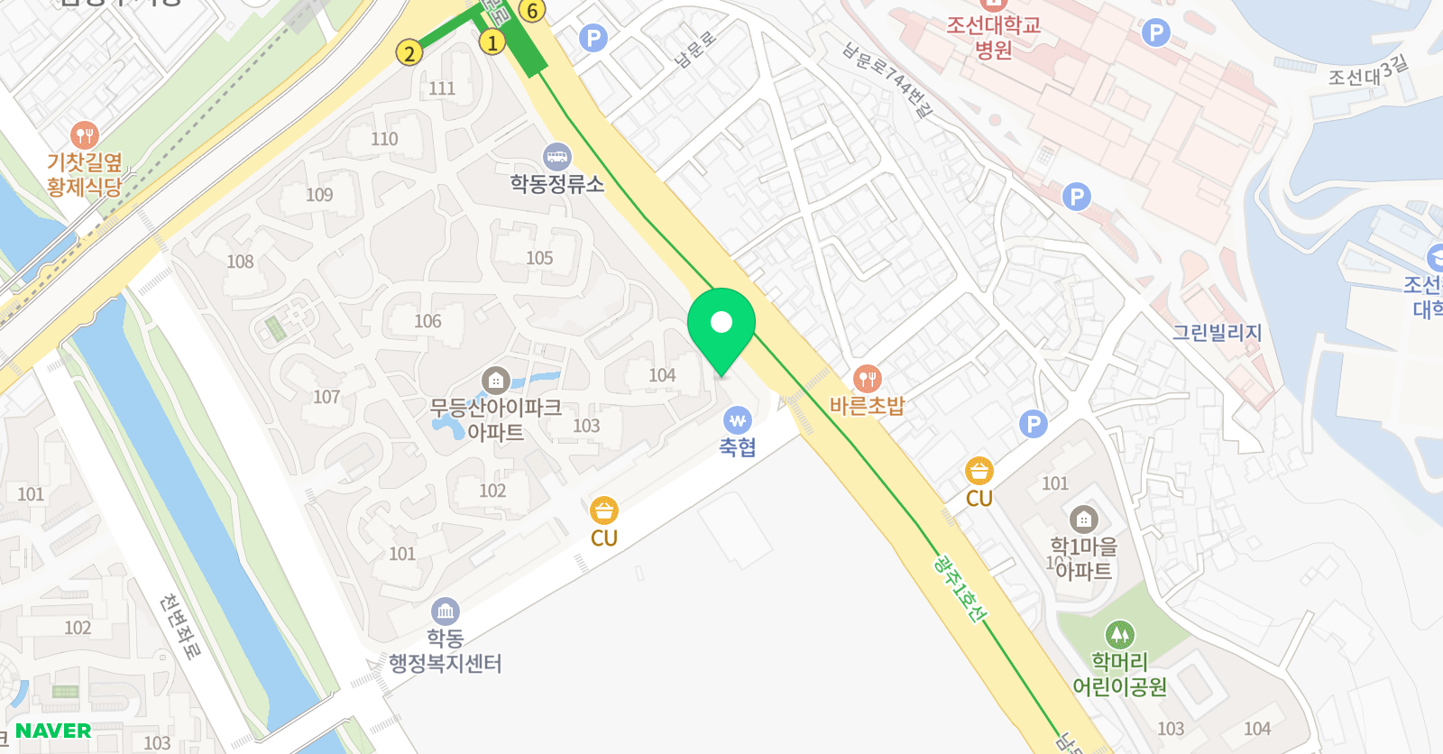 아르떼100 미술학원 위치