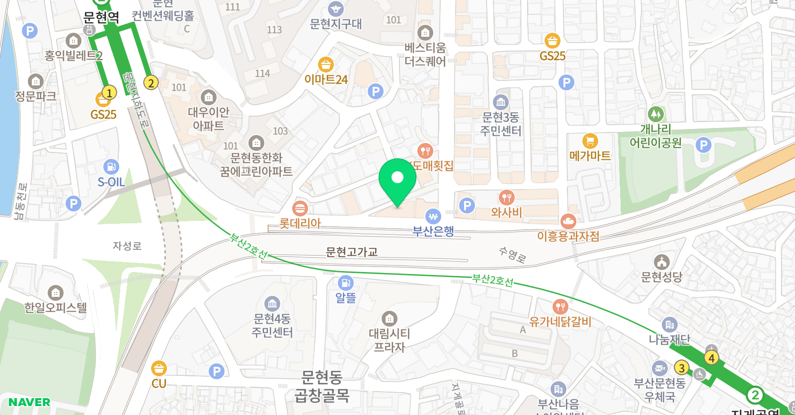 윤선생IGSE 아카데미 문현어학원 위치