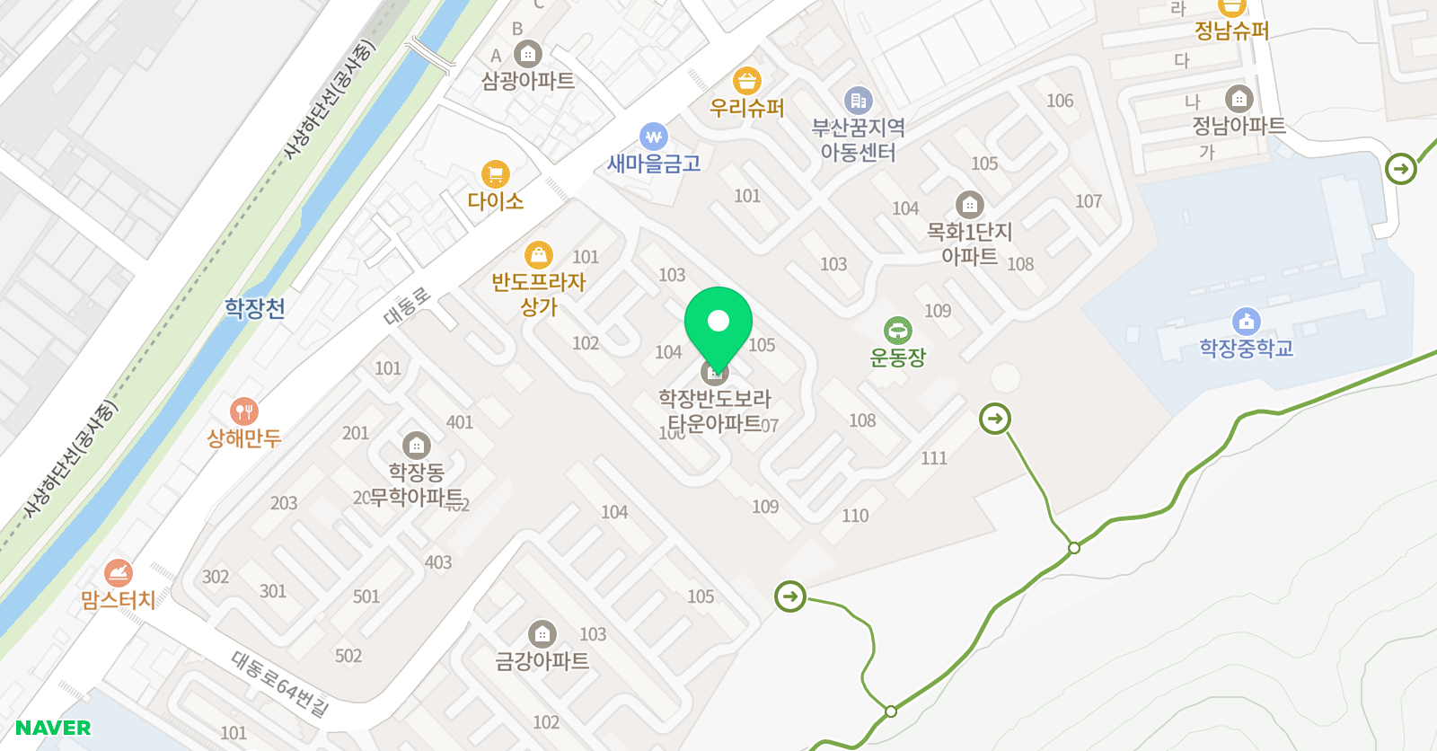 잉글리시아이 학장스카이점 위치