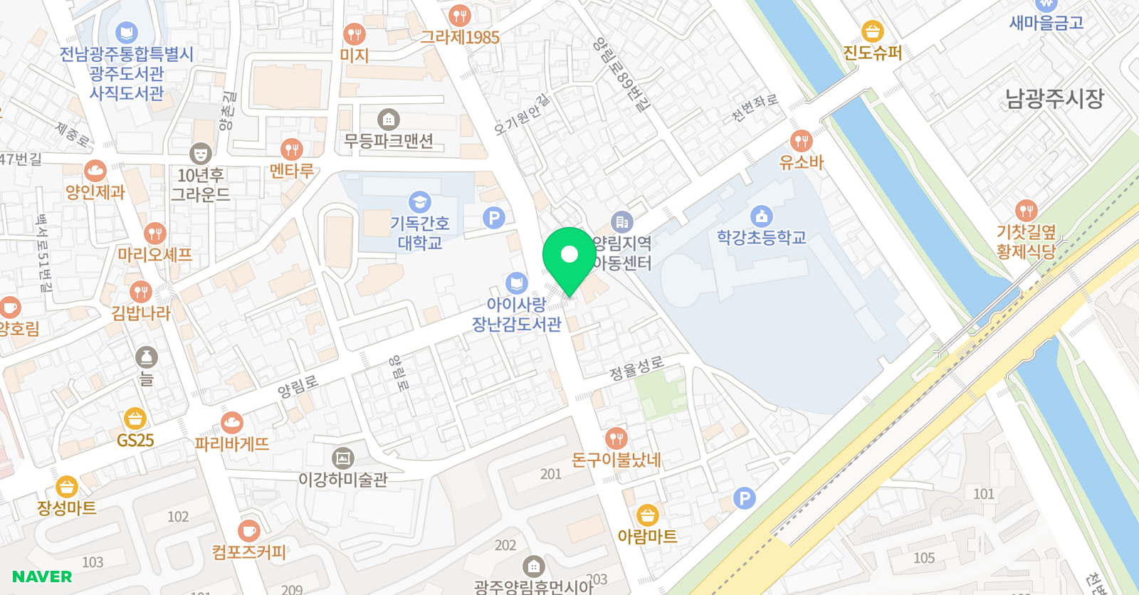 3030 영어학원 라엘학원 위치