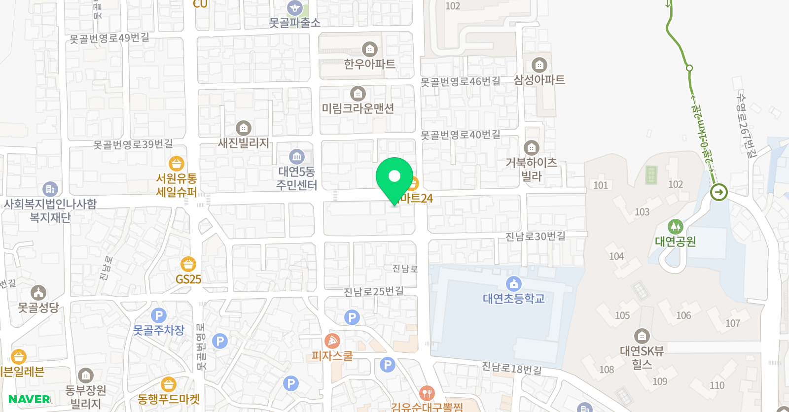 비욘드잉글리쉬 대연차오름캠퍼스 위치