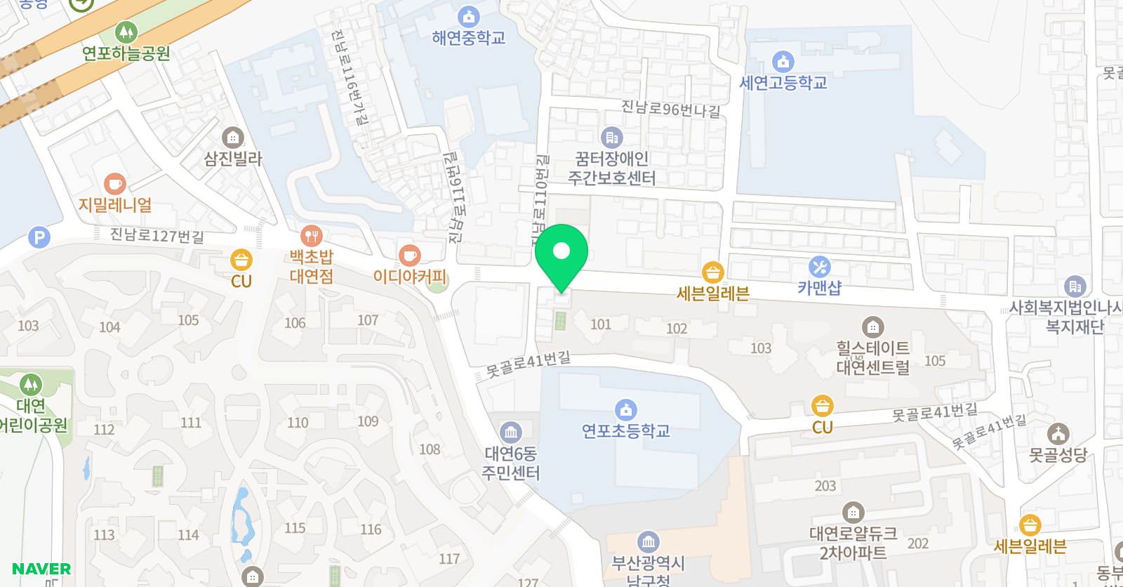 더채움 학원 위치
