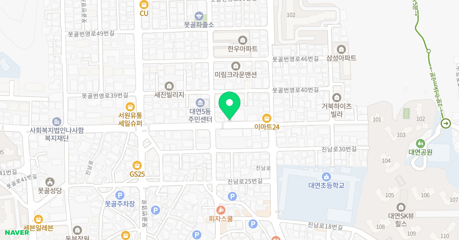 원앤원 미술학원 위치