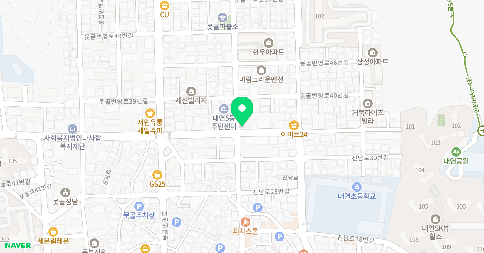 디토 잉글리쉬 학원 위치