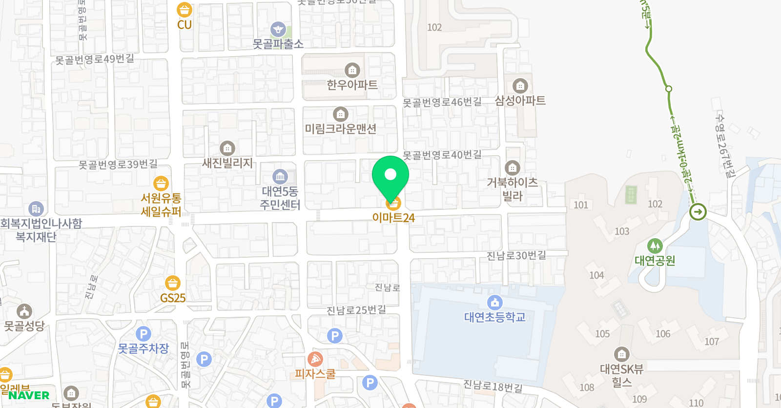 건반작품이되다 음악학원 위치