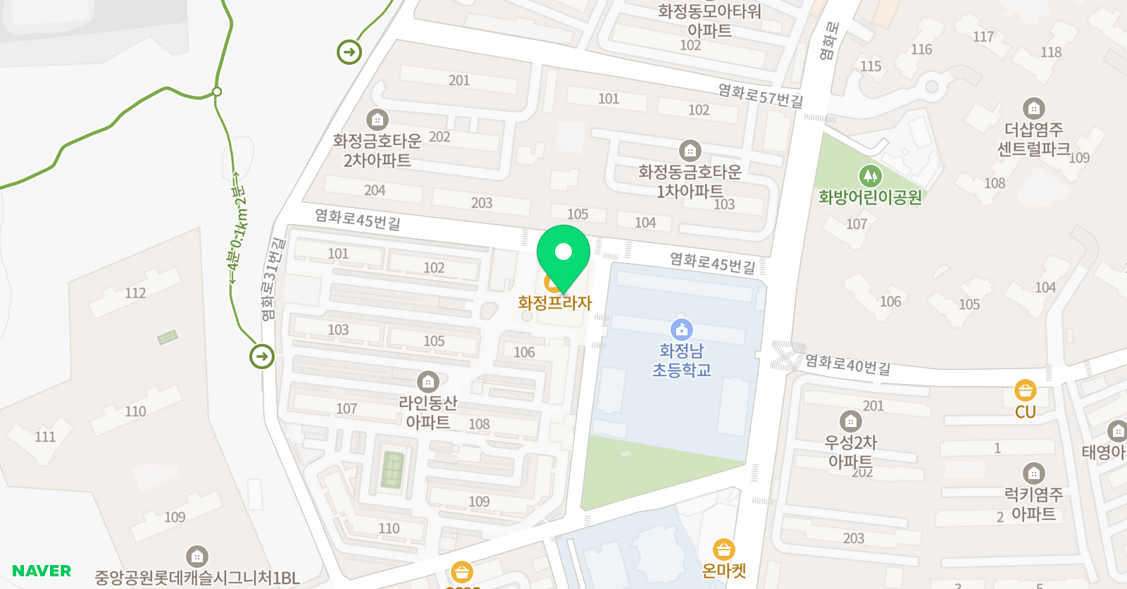 솔루니 화정논술교습소 위치