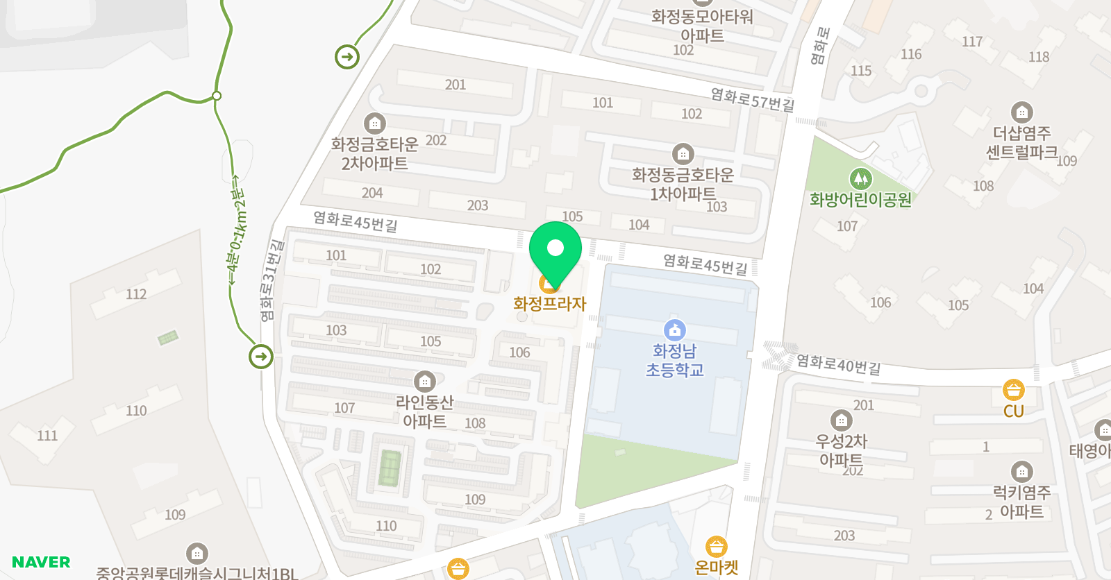 최강푸르넷학원 위치