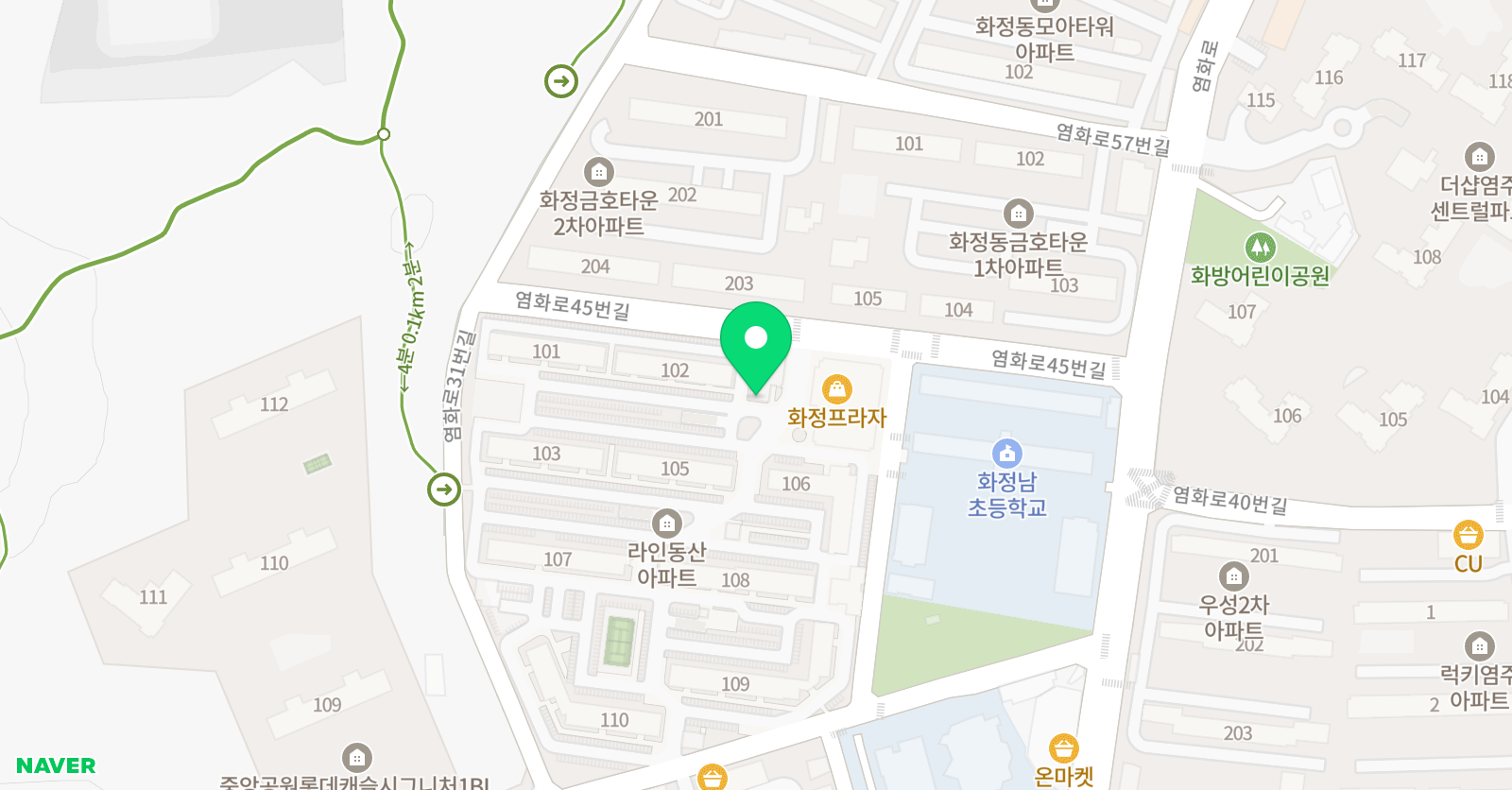 일품 수학학원 위치
