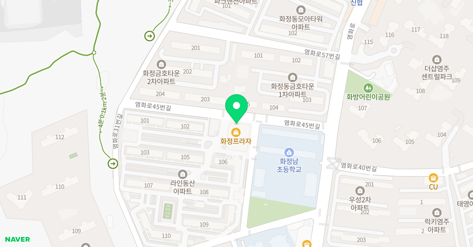 푸르넷 에듀학원 위치