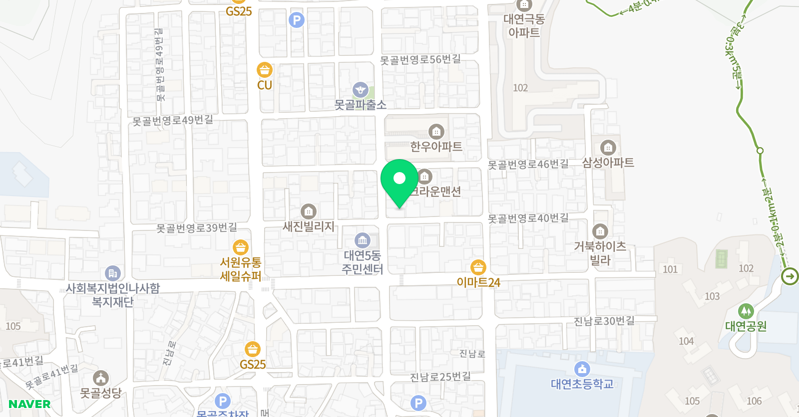 플라밍고잉글리쉬 어학원 위치