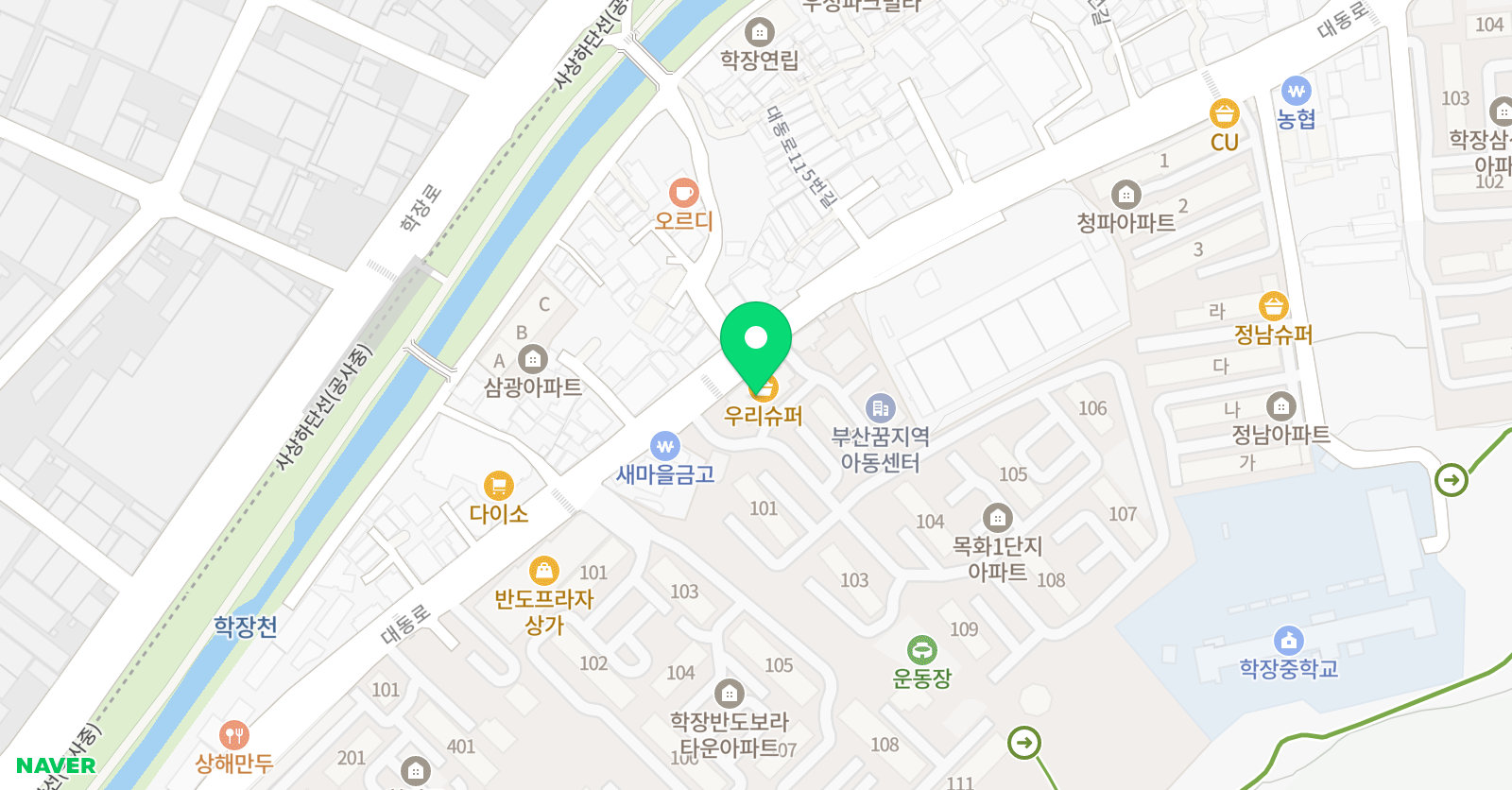 학장명문 학원 위치