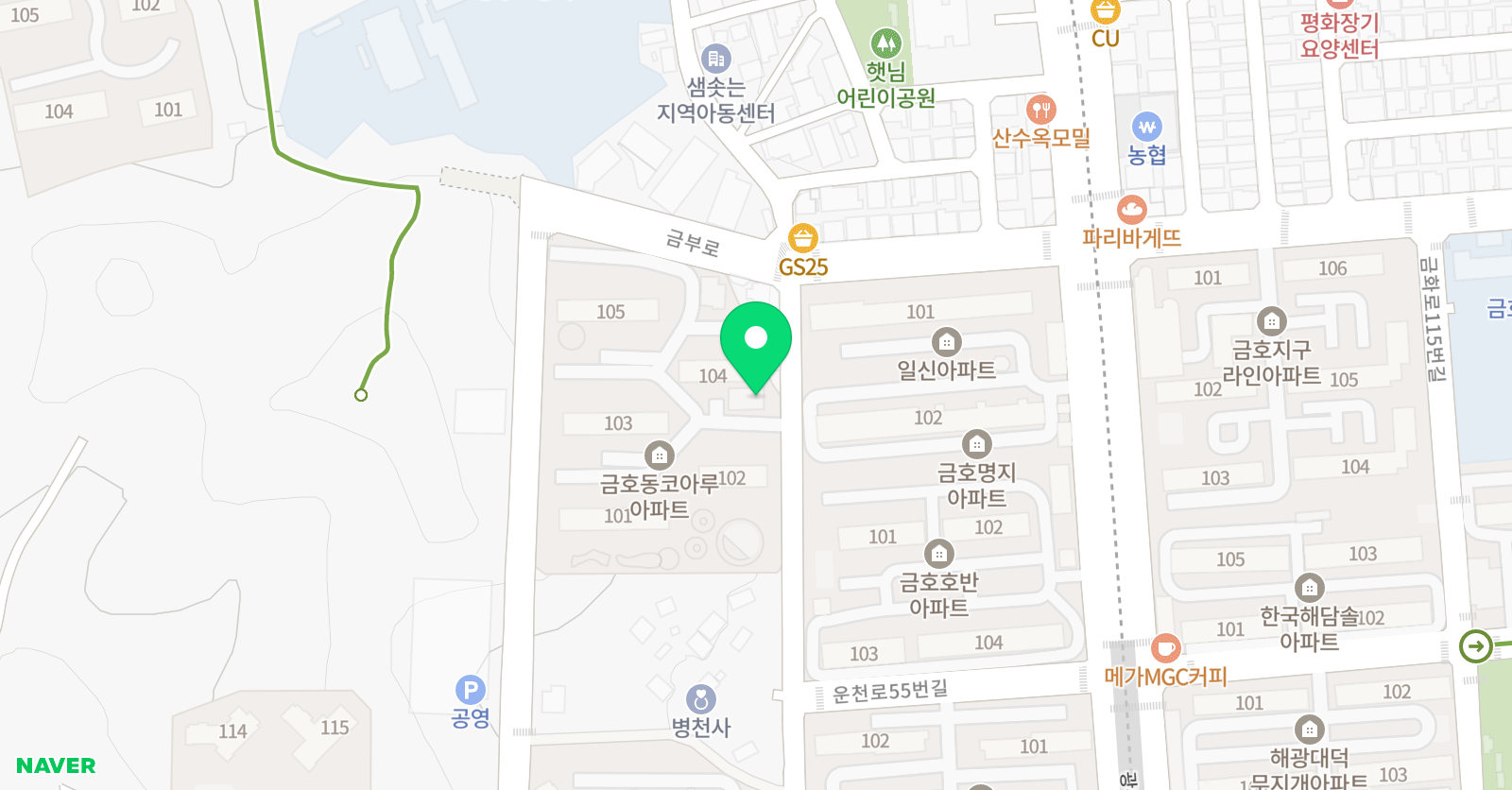 잉글리쉬무무 금호제5학습관 위치