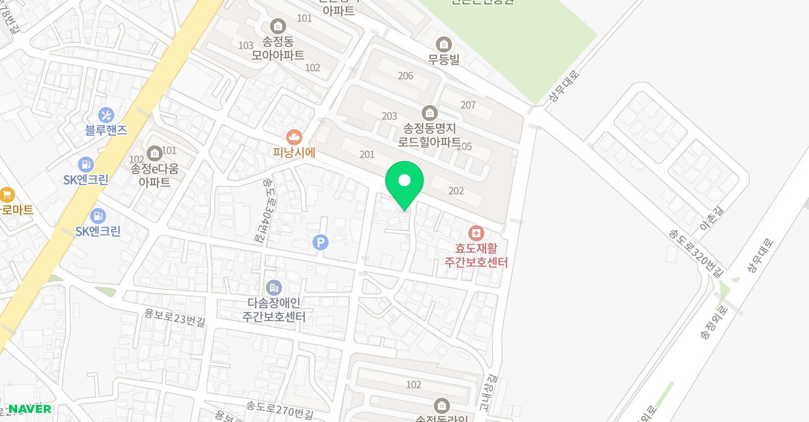 송정 학원 위치