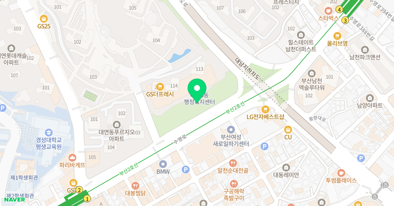 아담리즈 수학 부산남구센터 위치