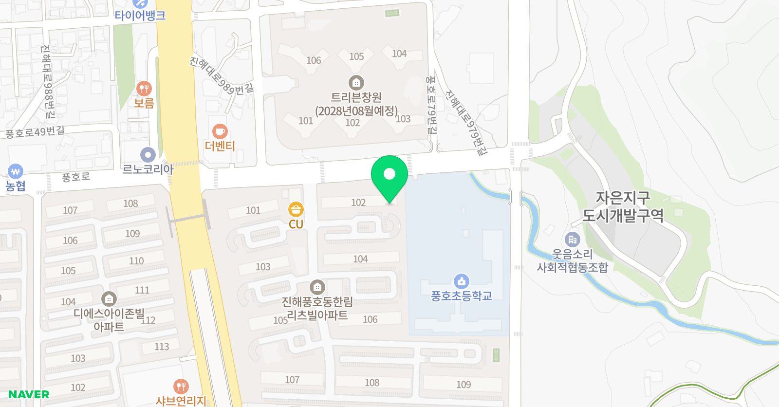 윤선생우리집앞 영어교실 한림리츠빌점 위치