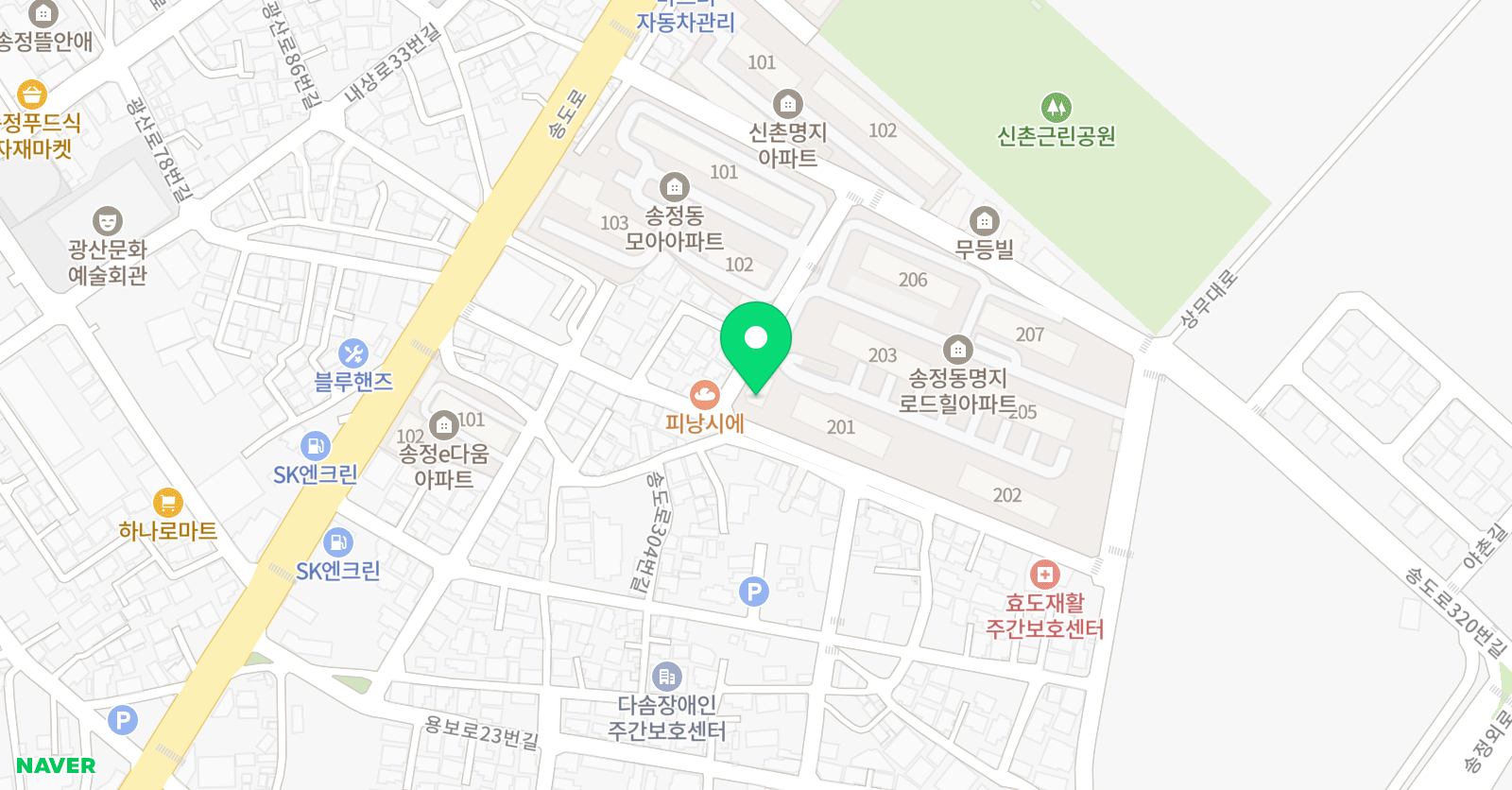 멘토 영수전문학원 위치