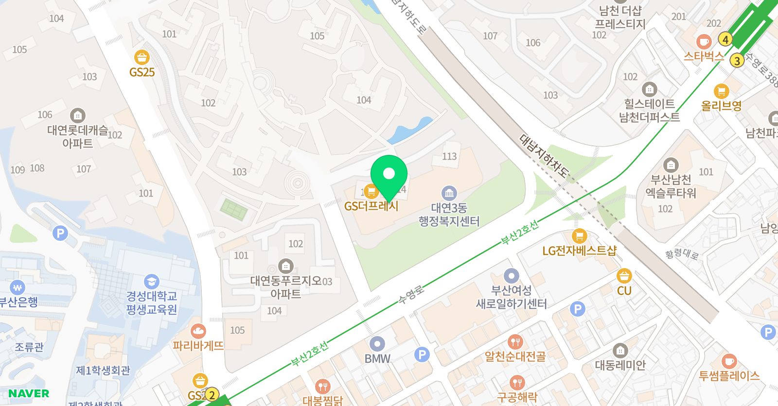 키즈엔리딩 대연혁신점 위치