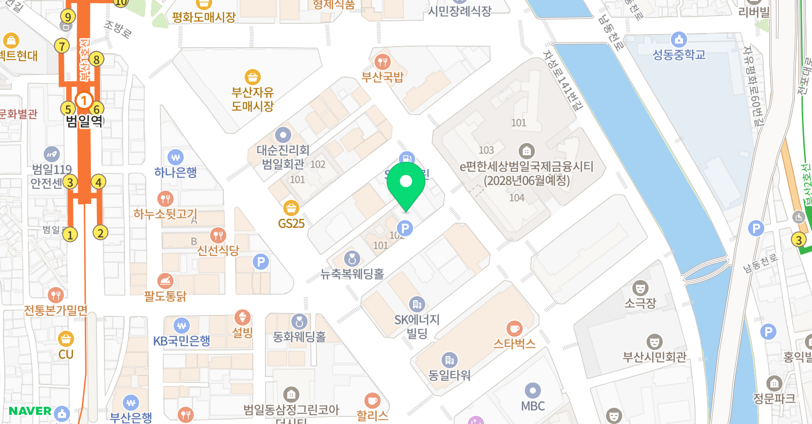 푸르넷 공부방 진부산지점 위치