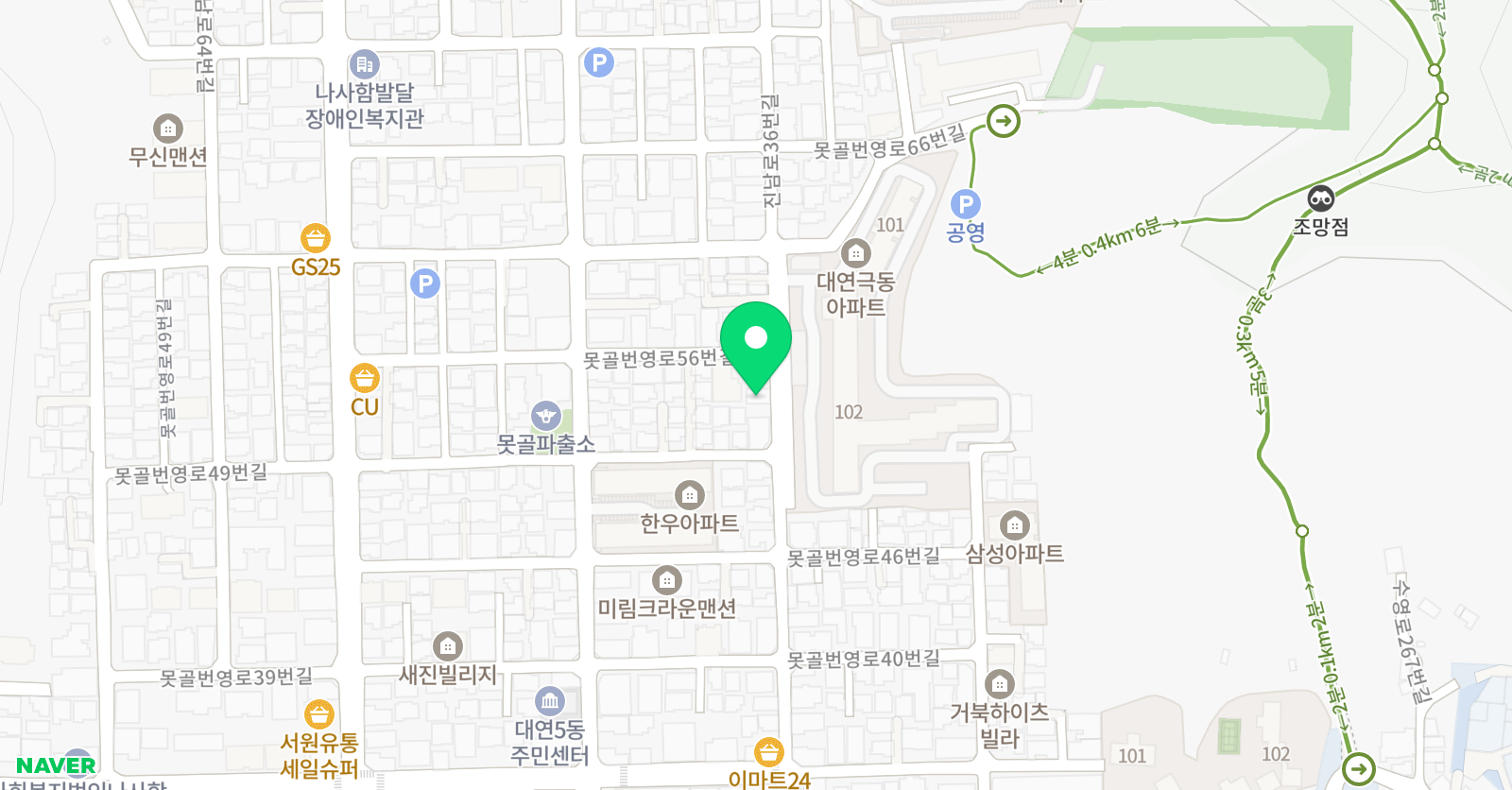 하늘뮤직음악교습소 위치