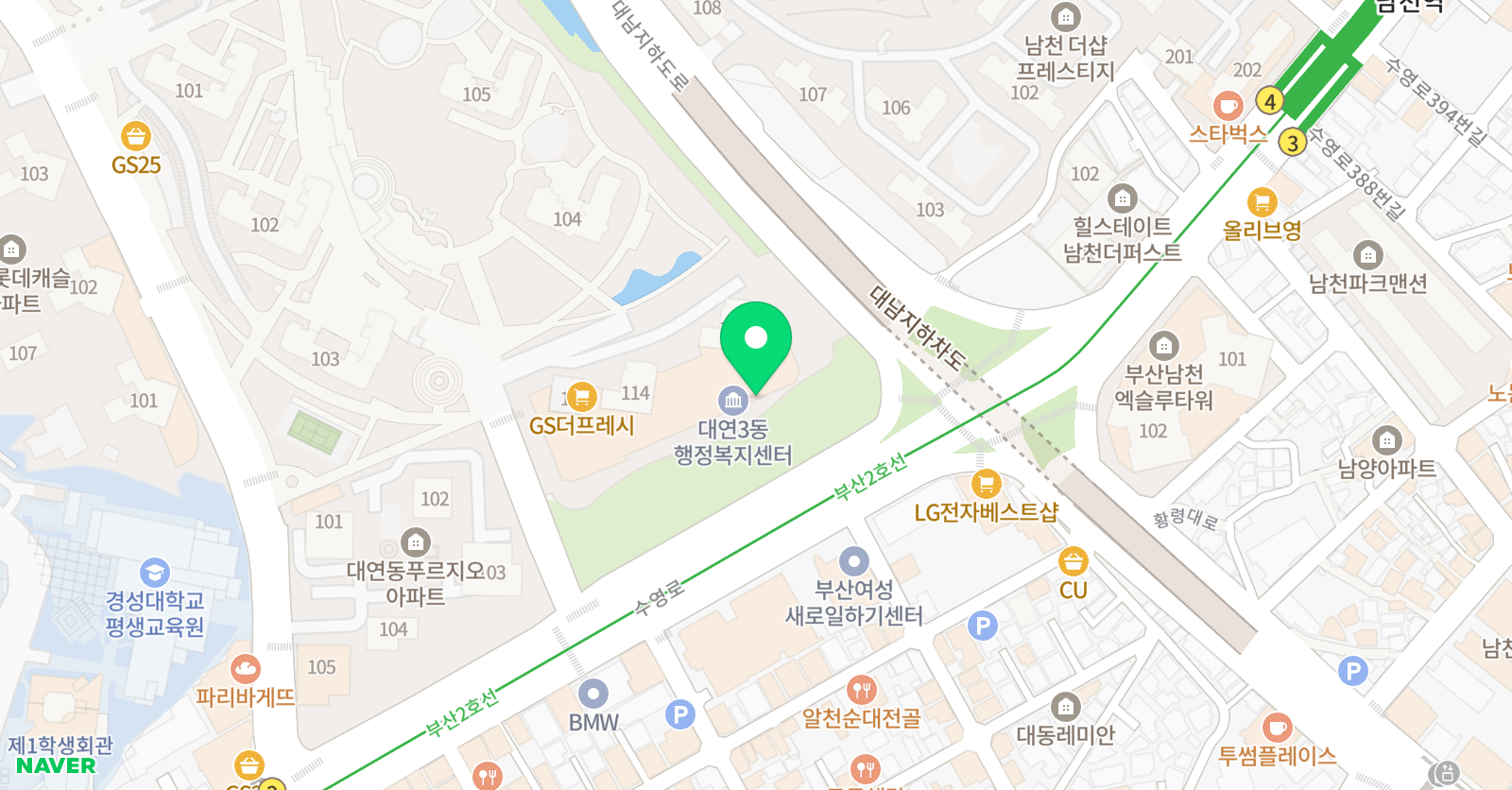 대연 혁신태권도 위치