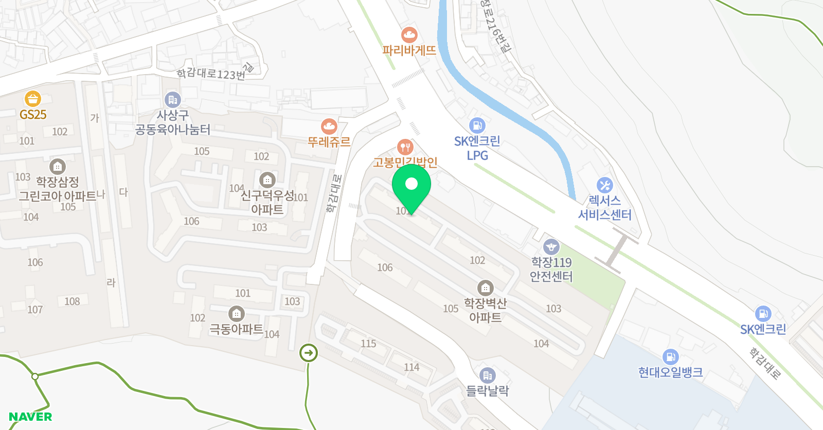 영어교습소 오선생 영어 위치