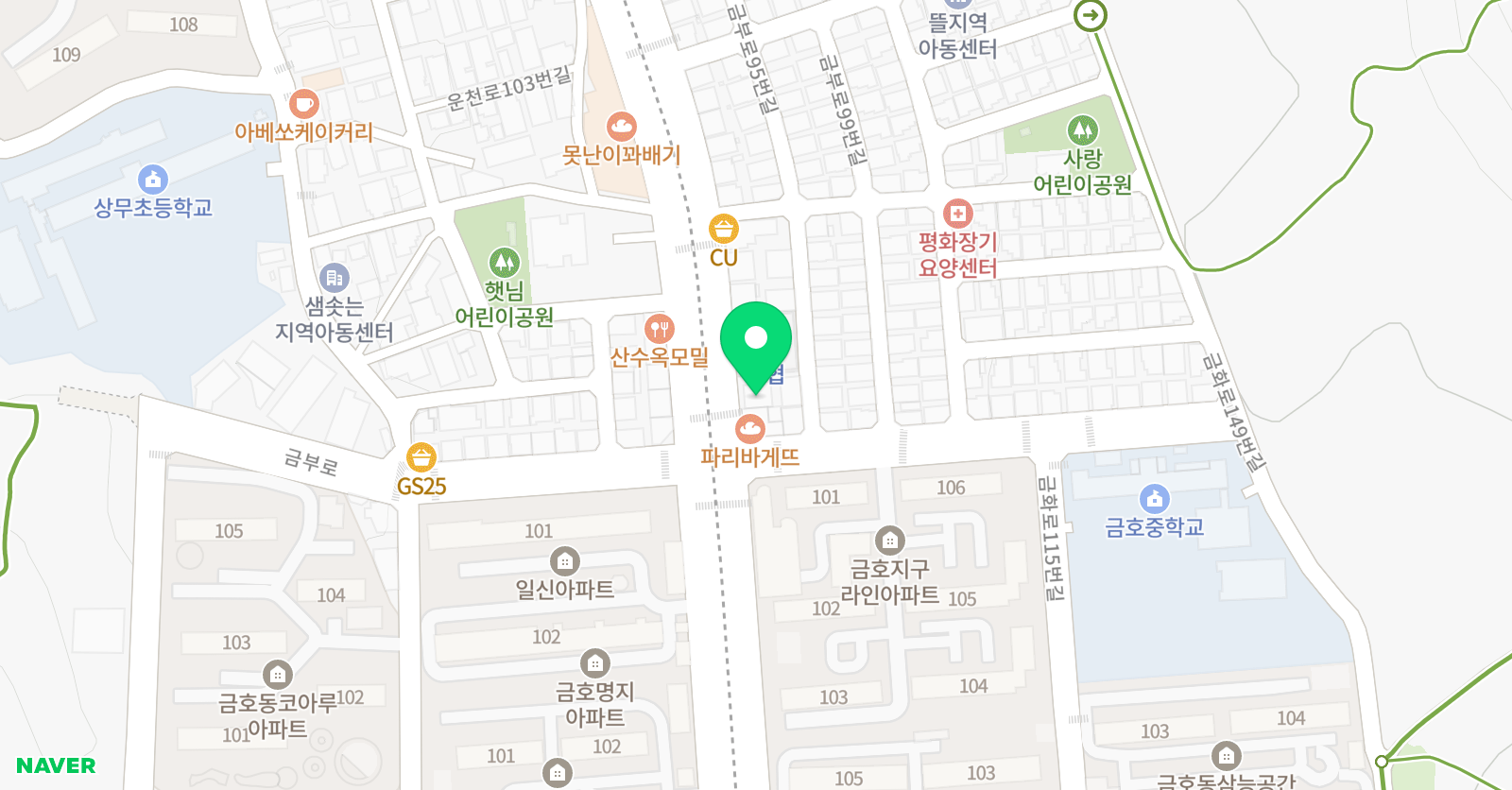 MTA 태권도 금호점 위치