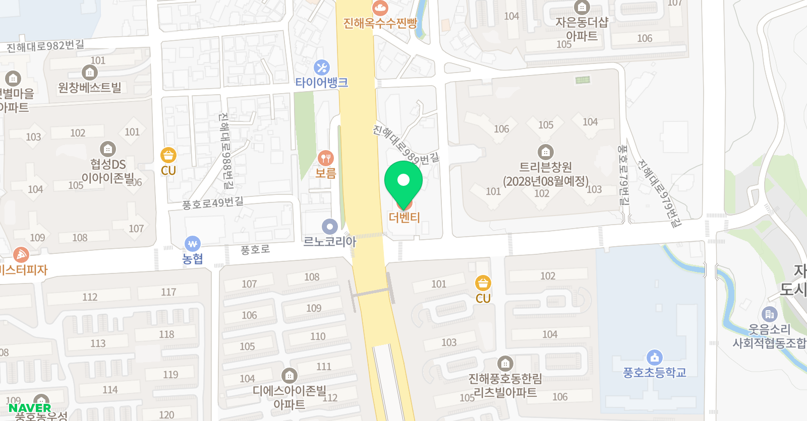 외대HS어학원 케이투수학 진해 위치
